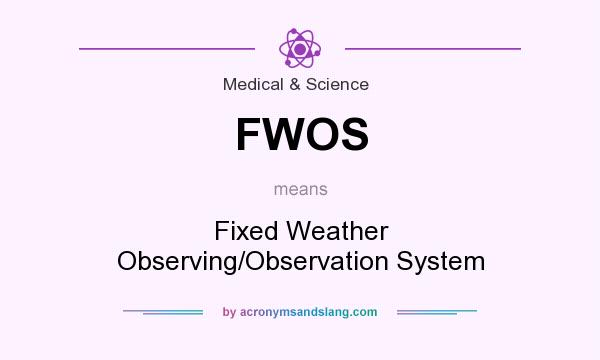 What does FWOS mean? It stands for Fixed Weather Observing/Observation System