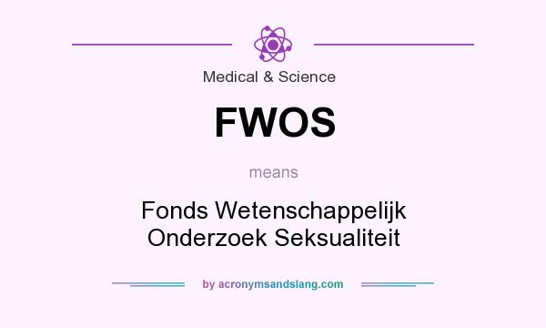 What does FWOS mean? It stands for Fonds Wetenschappelijk Onderzoek Seksualiteit
