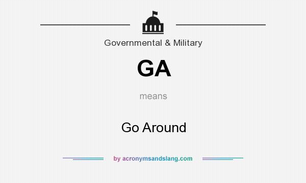 What does GA mean? It stands for Go Around