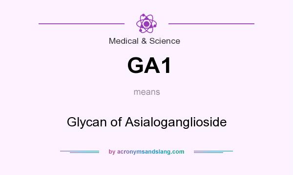 What does GA1 mean? It stands for Glycan of Asialoganglioside