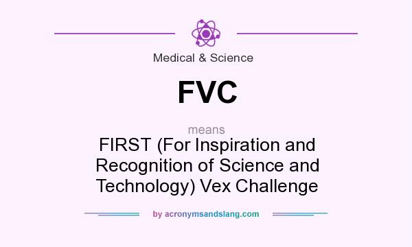 What does FVC mean? It stands for FIRST (For Inspiration and Recognition of Science and Technology) Vex Challenge