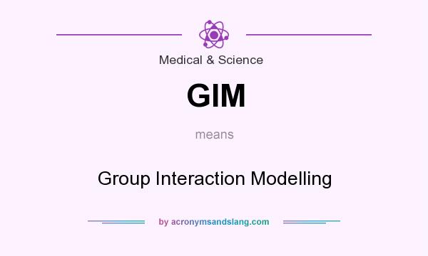 What does GIM mean? It stands for Group Interaction Modelling