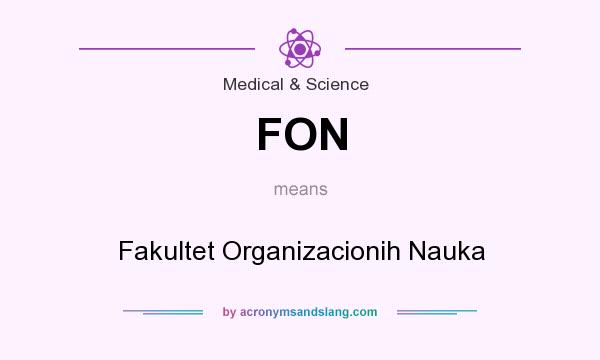 What does FON mean? It stands for Fakultet Organizacionih Nauka