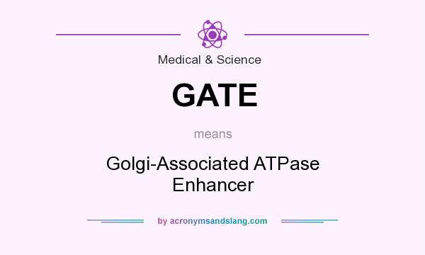 What does GATE mean? It stands for Golgi-Associated ATPase Enhancer