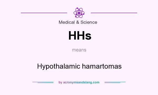 What does HHs mean? It stands for Hypothalamic hamartomas