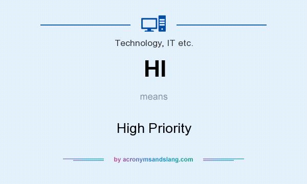 What does HI mean? It stands for High Priority