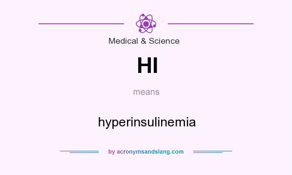 What does HI mean? It stands for hyperinsulinemia