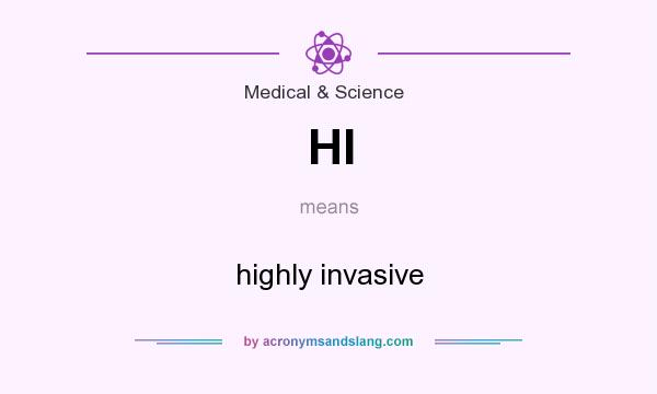What does HI mean? It stands for highly invasive