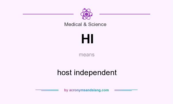 What does HI mean? It stands for host independent