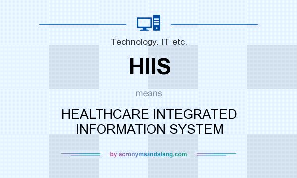 What does HIIS mean? It stands for HEALTHCARE INTEGRATED INFORMATION SYSTEM