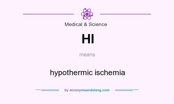 What does HI mean? It stands for hypothermic ischemia