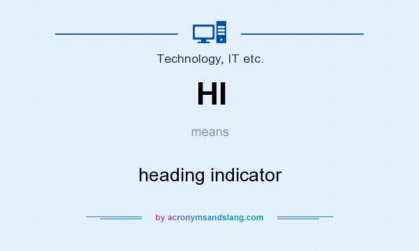What does HI mean? It stands for heading indicator