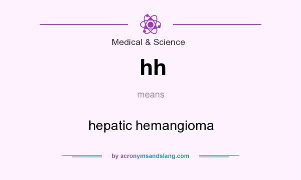 What does hh mean? It stands for hepatic hemangioma
