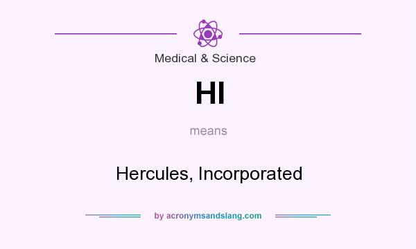 What does HI mean? It stands for Hercules, Incorporated