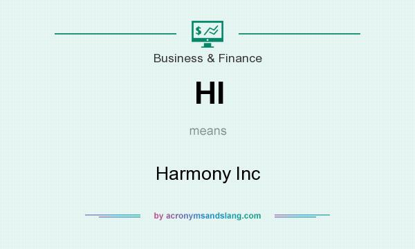 What does HI mean? It stands for Harmony Inc