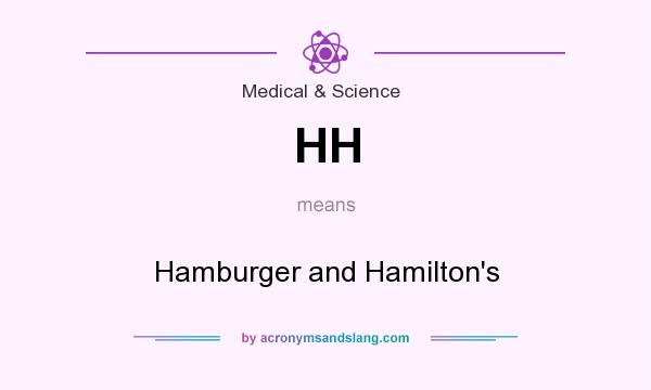 What does HH mean? It stands for Hamburger and Hamilton`s