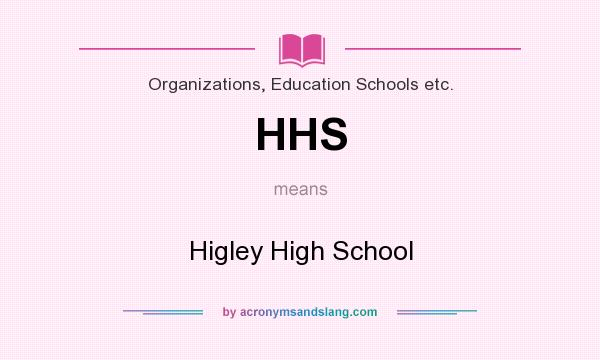 What does HHS mean? It stands for Higley High School