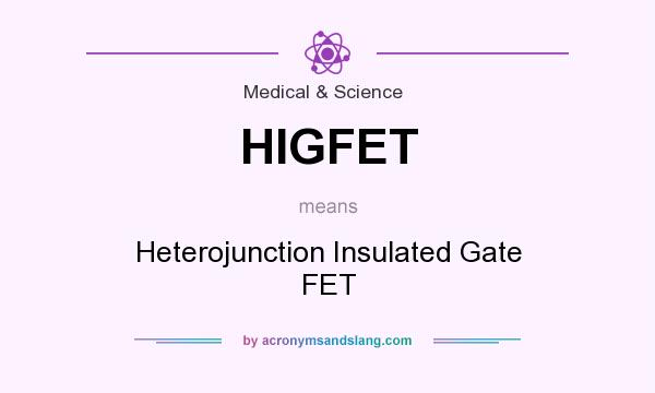 What does HIGFET mean? It stands for Heterojunction Insulated Gate FET