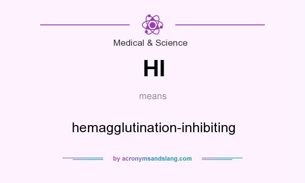 What does HI mean? It stands for hemagglutination-inhibiting