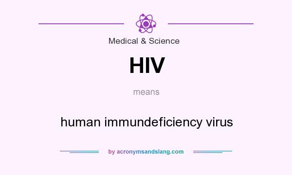 What does HIV mean? It stands for human immundeficiency virus
