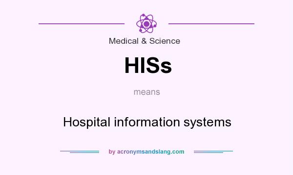 What does HISs mean? It stands for Hospital information systems