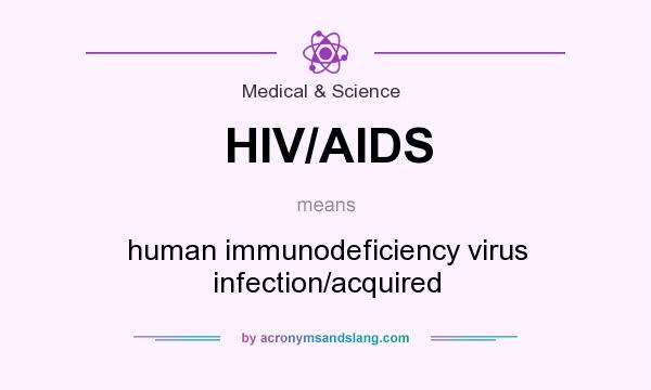 What does HIV/AIDS mean? It stands for human immunodeficiency virus infection/acquired