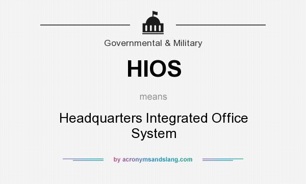 What does HIOS mean? It stands for Headquarters Integrated Office System