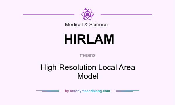 What does HIRLAM mean? It stands for High-Resolution Local Area Model