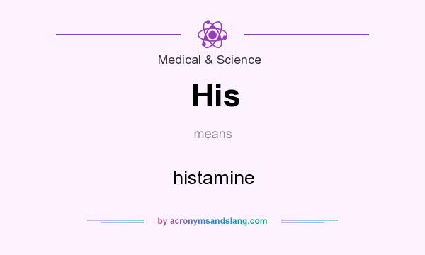 What does His mean? It stands for histamine