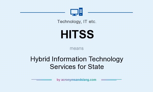 What does HITSS mean? It stands for Hybrid Information Technology Services for State