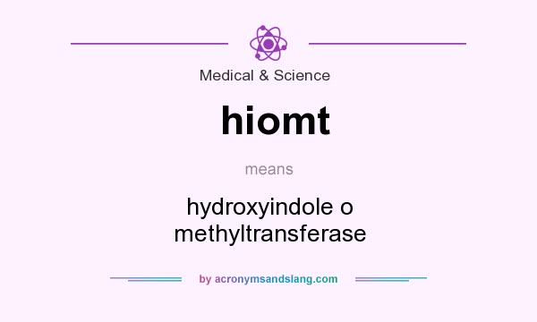 What does hiomt mean? It stands for hydroxyindole o methyltransferase