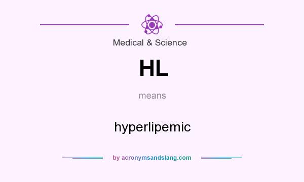 What does HL mean? It stands for hyperlipemic