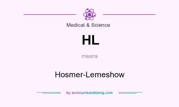 What does HL mean? It stands for Hosmer-Lemeshow