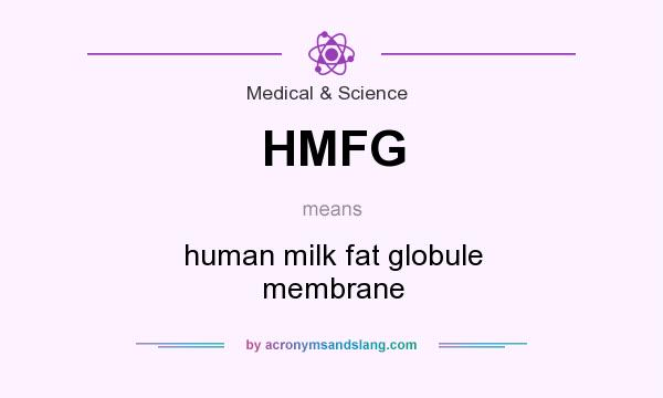 What does HMFG mean? It stands for human milk fat globule membrane