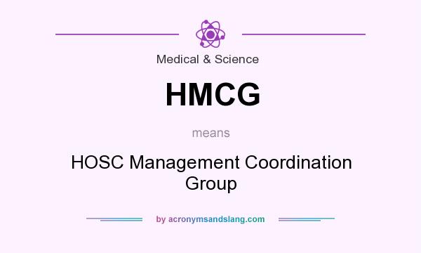 What does HMCG mean? It stands for HOSC Management Coordination Group