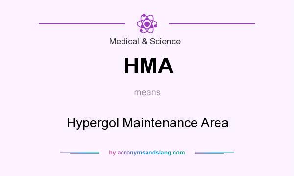 What does HMA mean? It stands for Hypergol Maintenance Area
