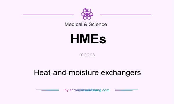 What does HMEs mean? It stands for Heat-and-moisture exchangers