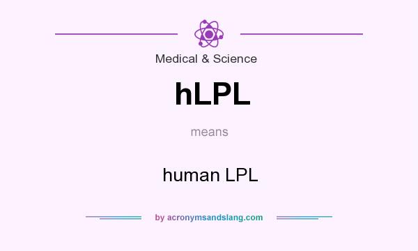 What does hLPL mean? It stands for human LPL
