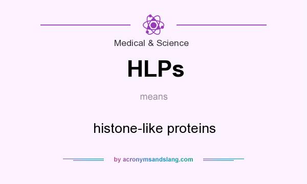 What does HLPs mean? It stands for histone-like proteins