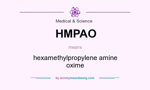 What does HMPAO mean? It stands for hexamethylpropylene amine oxime