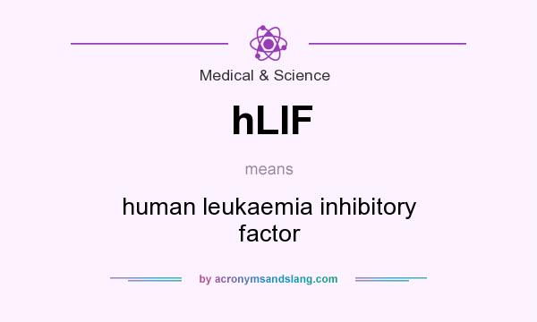 What does hLIF mean? It stands for human leukaemia inhibitory factor