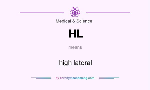 What does HL mean? It stands for high lateral