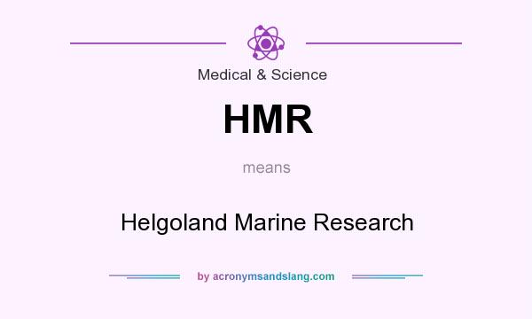 What does HMR mean? It stands for Helgoland Marine Research