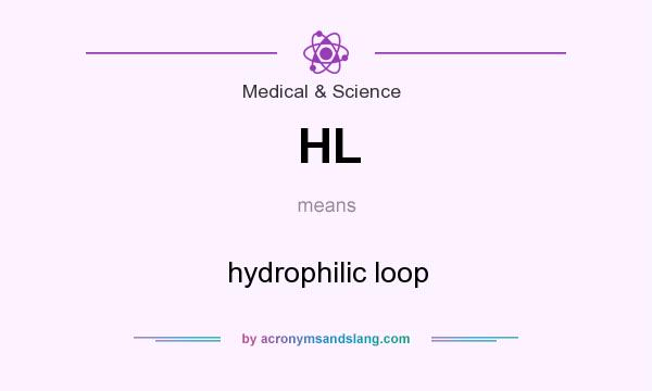 What does HL mean? It stands for hydrophilic loop