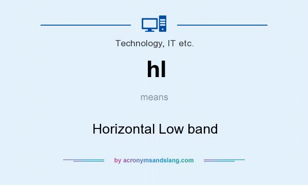 What does hl mean? It stands for Horizontal Low band