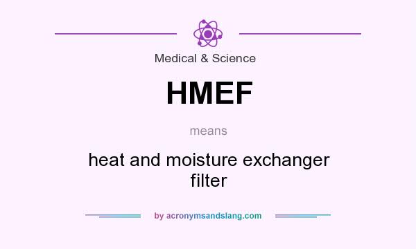 What does HMEF mean? It stands for heat and moisture exchanger filter