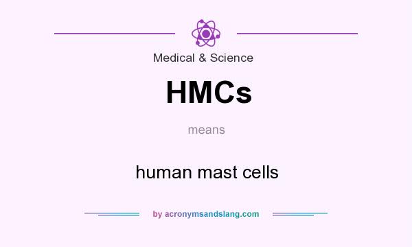 What does HMCs mean? It stands for human mast cells