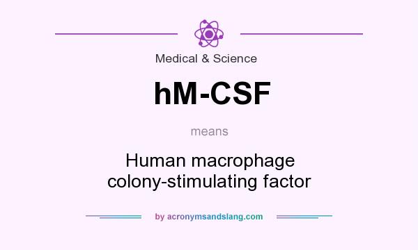 What does hM-CSF mean? It stands for Human macrophage colony-stimulating factor