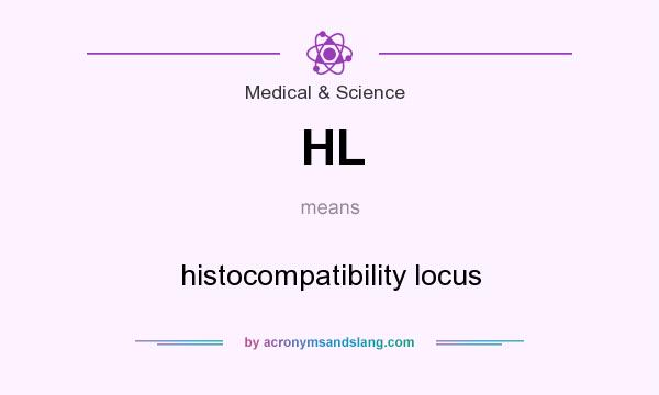 What does HL mean? It stands for histocompatibility locus