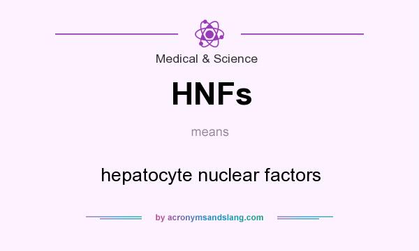What does HNFs mean? It stands for hepatocyte nuclear factors